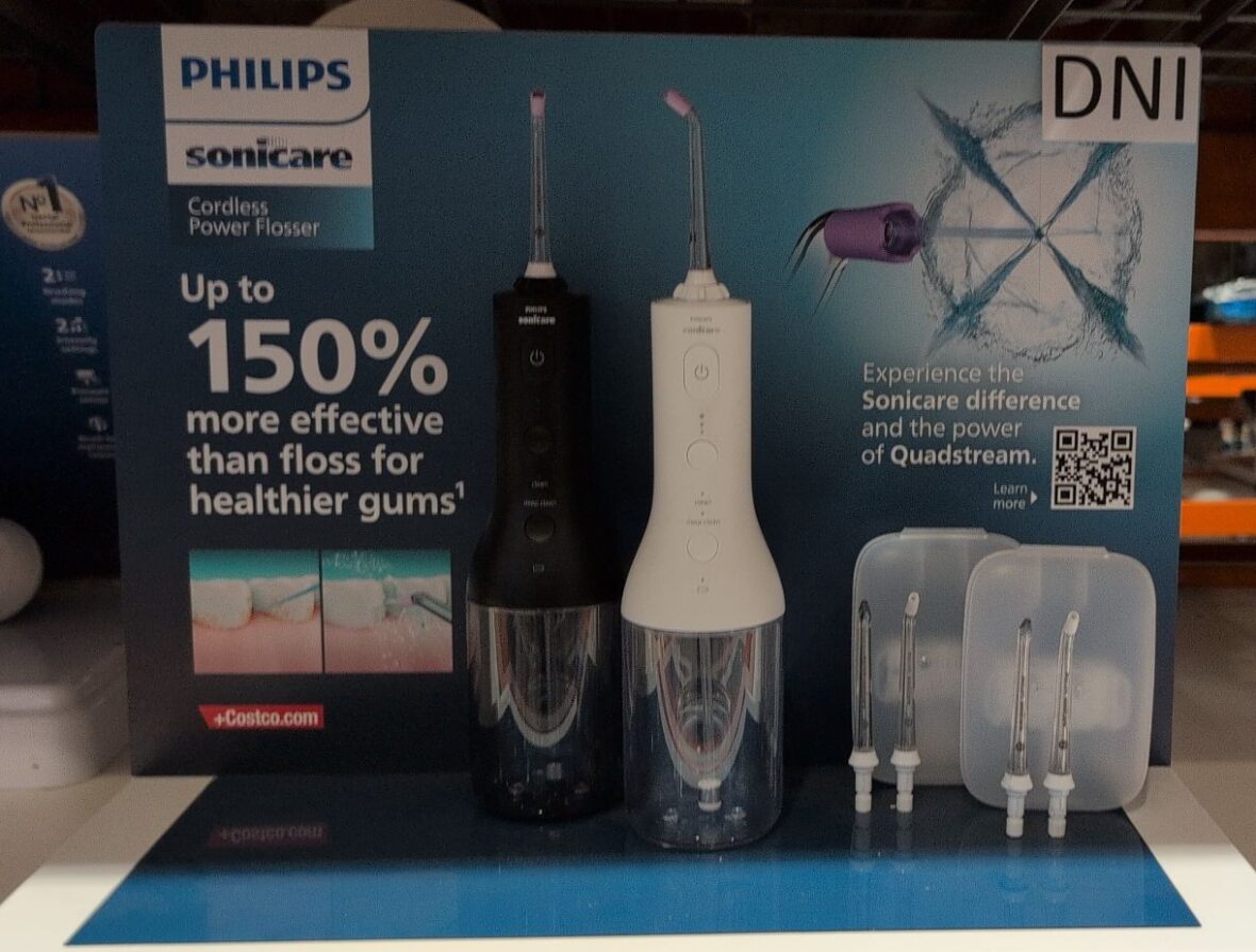 Sonicare Cordless Power Water Flosser •2 Power Flossers at Costco