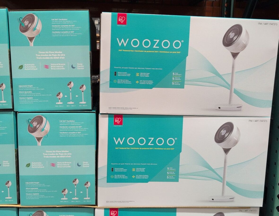 Woozoo 360* Pedestal Air Circulator • Adjustable Height at Costco