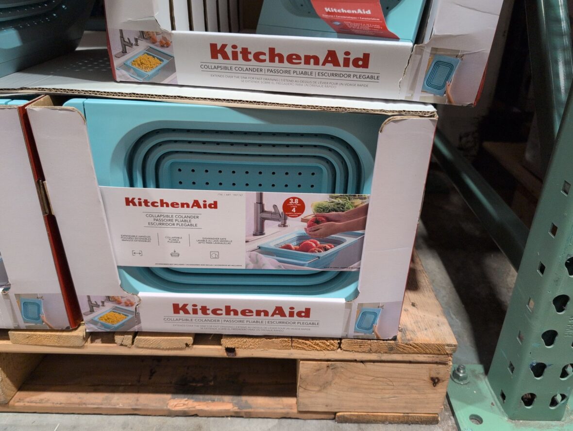 Kitchenaid Collapsible Colander Expands to 22.5" Across Collapsible for Storage at Costco