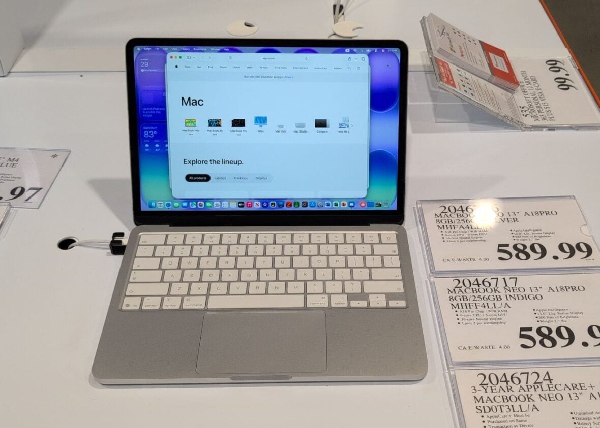 Macbook Neo 13" A18pro 8gb/256gb Silver Mhfa4ll/a at Costco