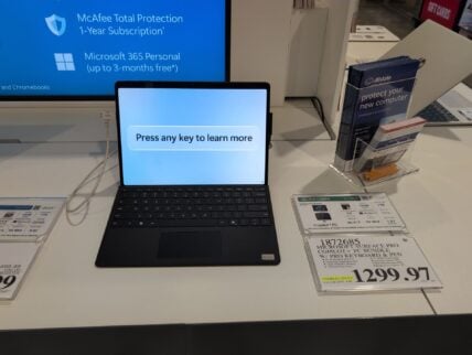 &bull; Pro Keyboard & Slim Pen &bull; Qualcomm Snapdragon Elite 16gb Lpddr5x Memory Wireless at Costco
