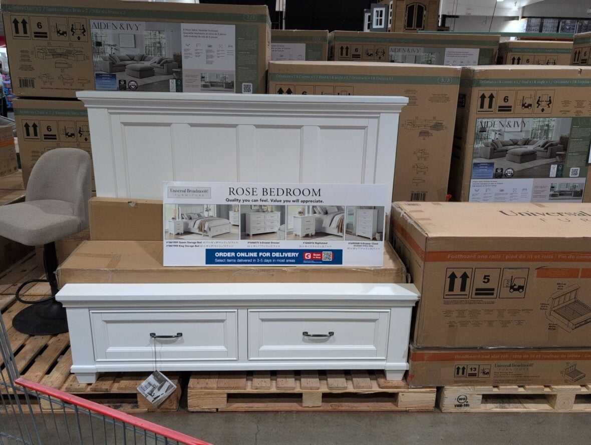 Universal Broadmoore Rose King Bed at Costco