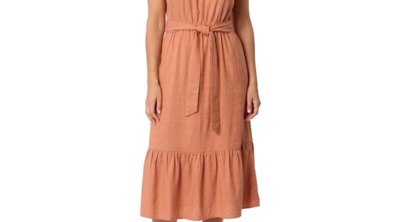 Briggs Women's Lined Tiered Dress