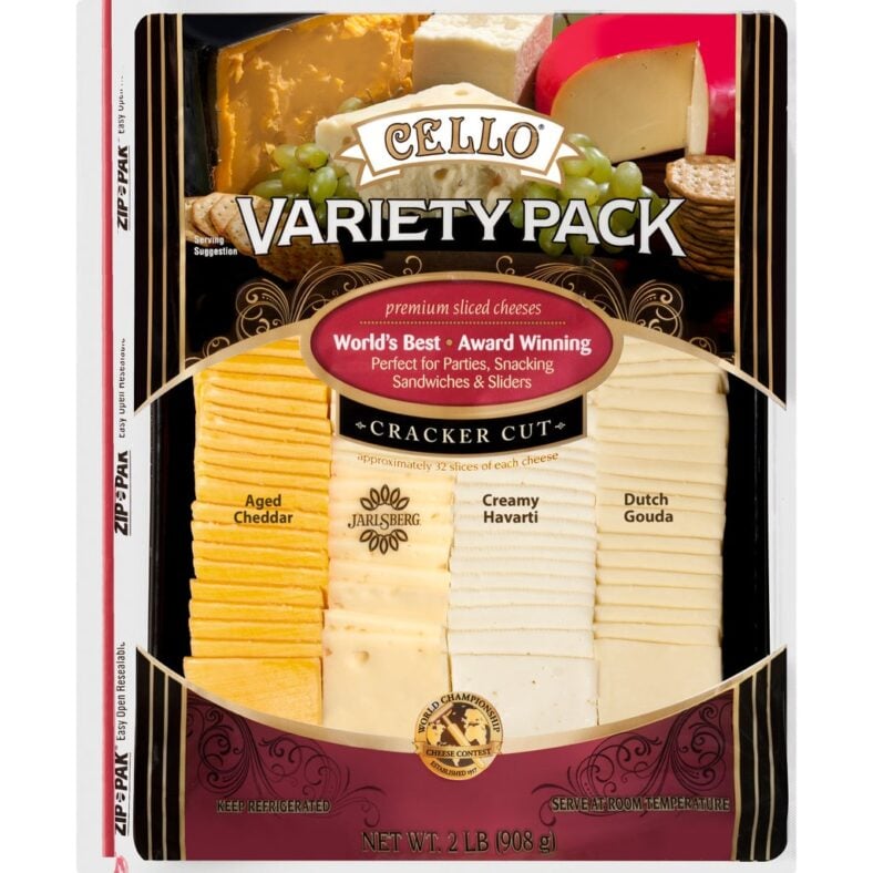Cello Sliced Cheese Variety Pack