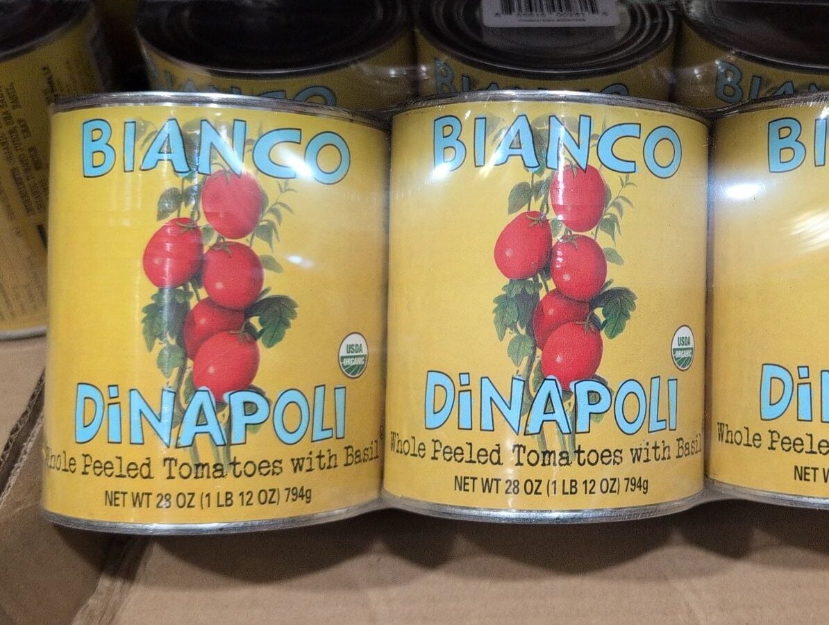 New Product: Bianco Dinapoli Whole Peeled Tomatoes