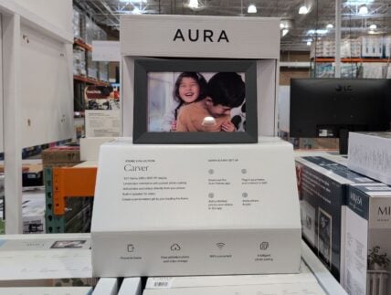 Carver Stone by Aura Digital Frame at Costco