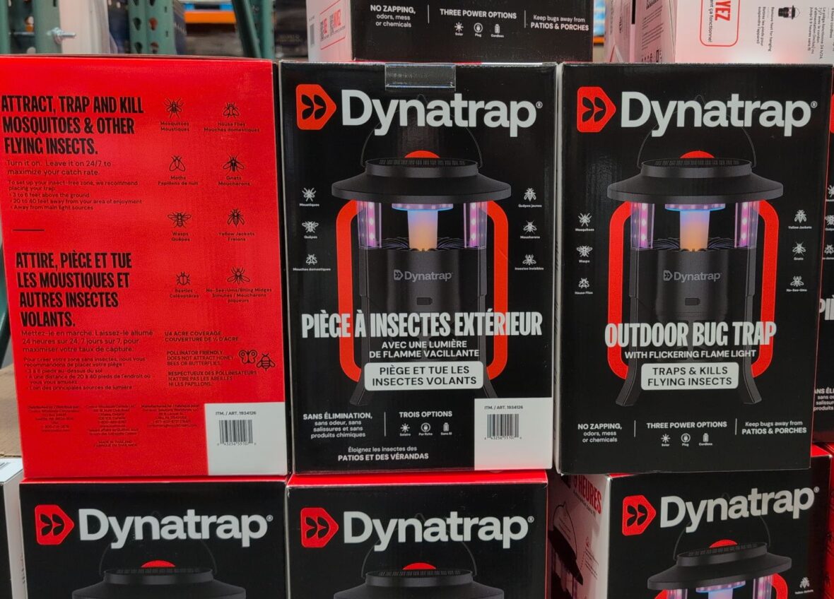 Dynatrap Insect Trap 1/4 Acre Coverage Solar/battery/plug-in Attracts Flying Insects at Costco