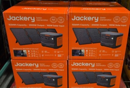 Jackery E1500v2 and 100w Solar Panel 1536wh Capacity at Costco