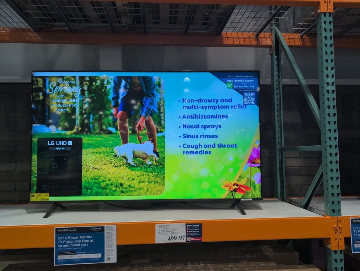 Lg 75ua7700 75" Class (75.1" Diag) 4K UHD LED LCD TV at Costco