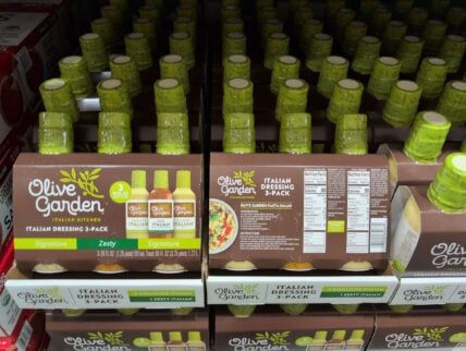 Olive Garden Salad Dressing Variety at Costco