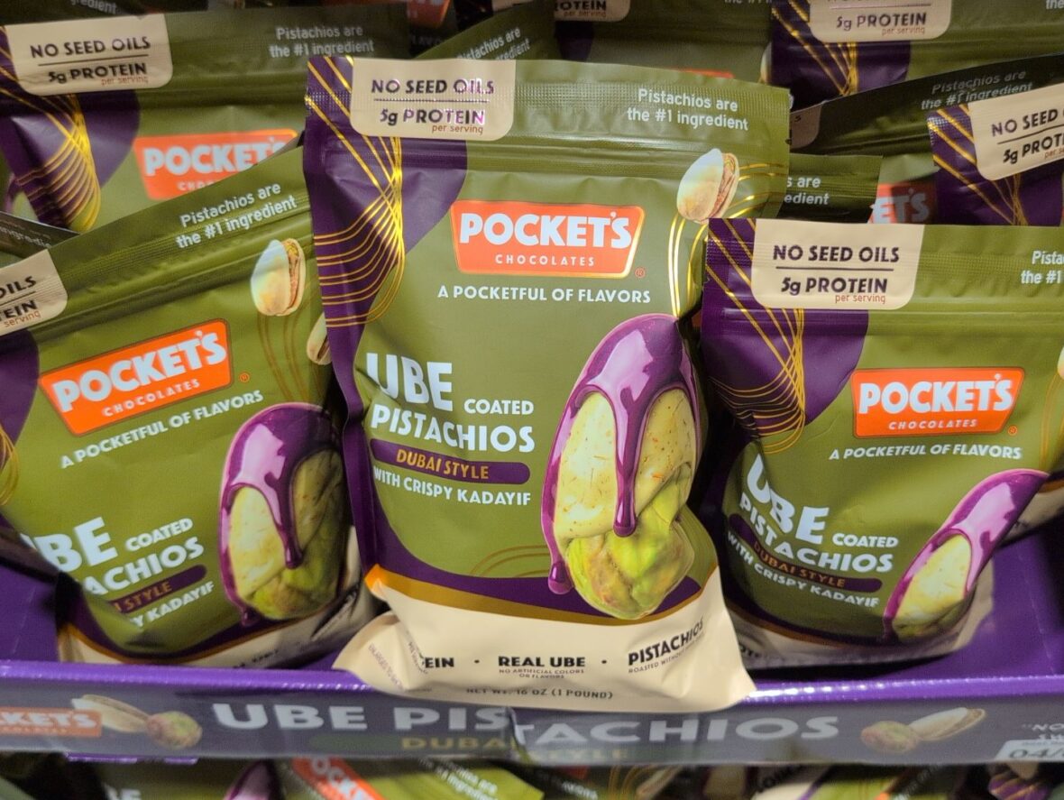 Pocket Chocolate Crispy Pistachio Ube at Costco
