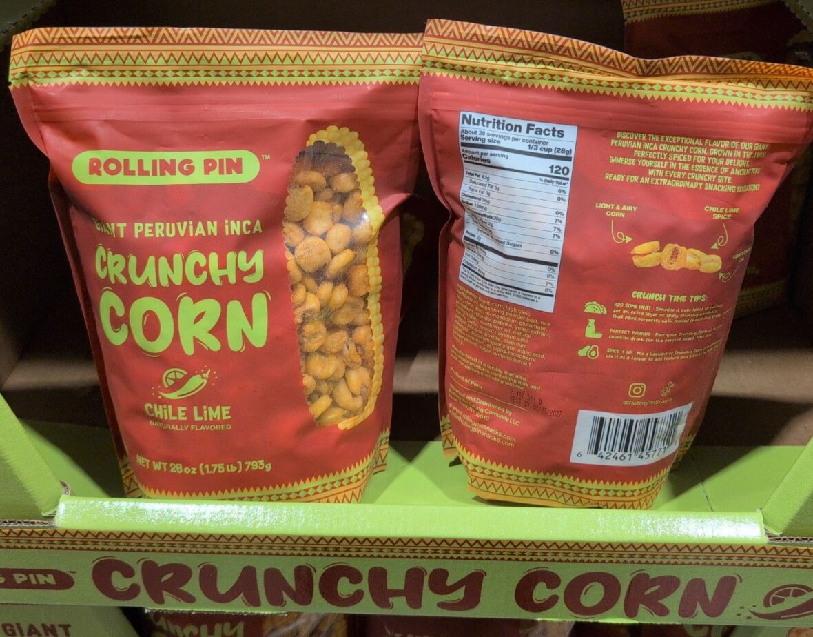 Rolling Pin Giant Inca Corn Nuts at Costco