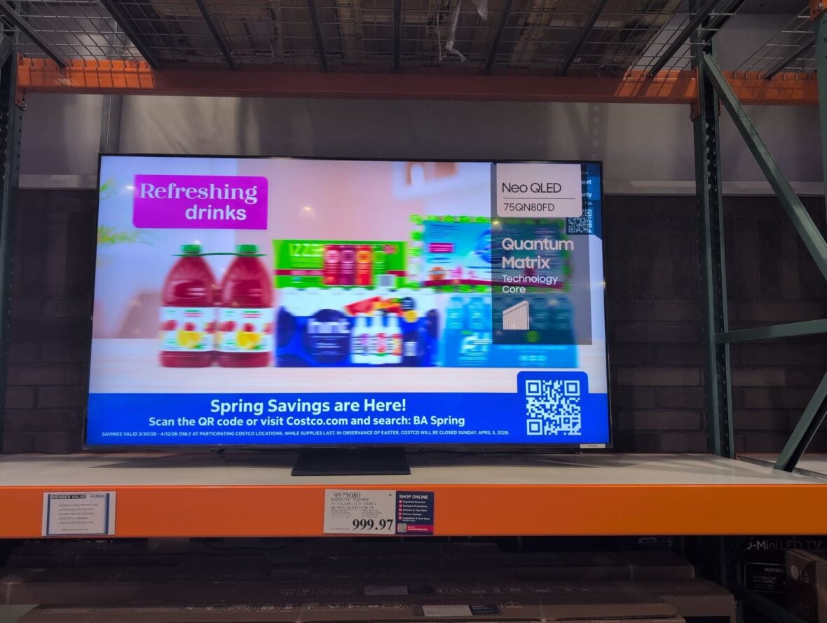 Samsung 75qn8of 75" Class (74.5" Diag) 4K Neo Qled LCD TV at Costco