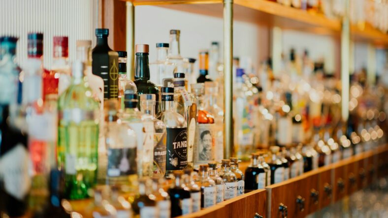 wall of liquor / kirkland signature liquors