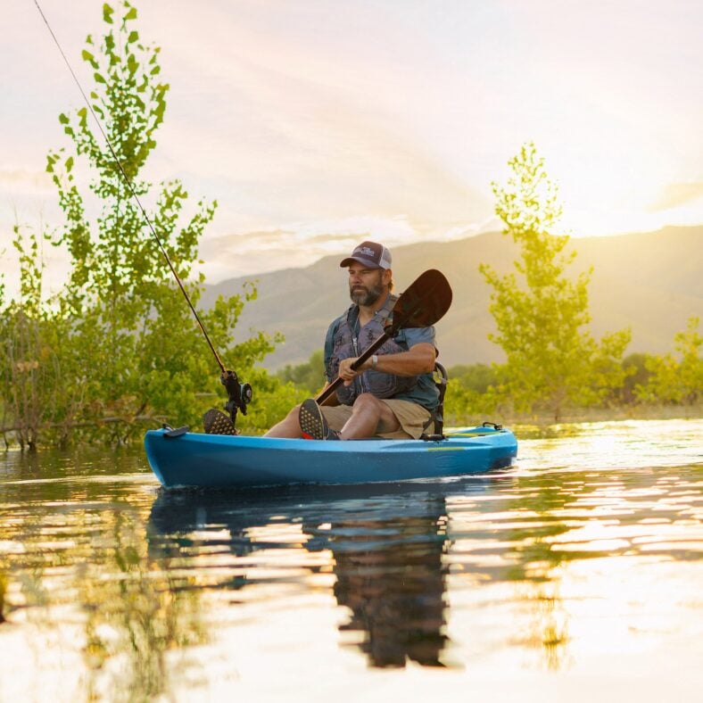 Lifetime Enclave Angler Kayak with Paddle