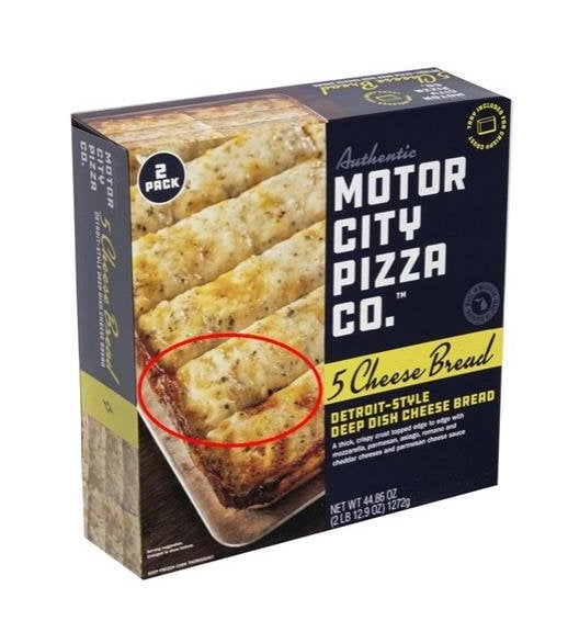 Motor City Pizza Co. 5 Cheese Bread Product Packaging