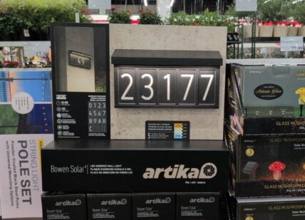 Artika Bowen Solar Address Sign Hardware Included at Costco