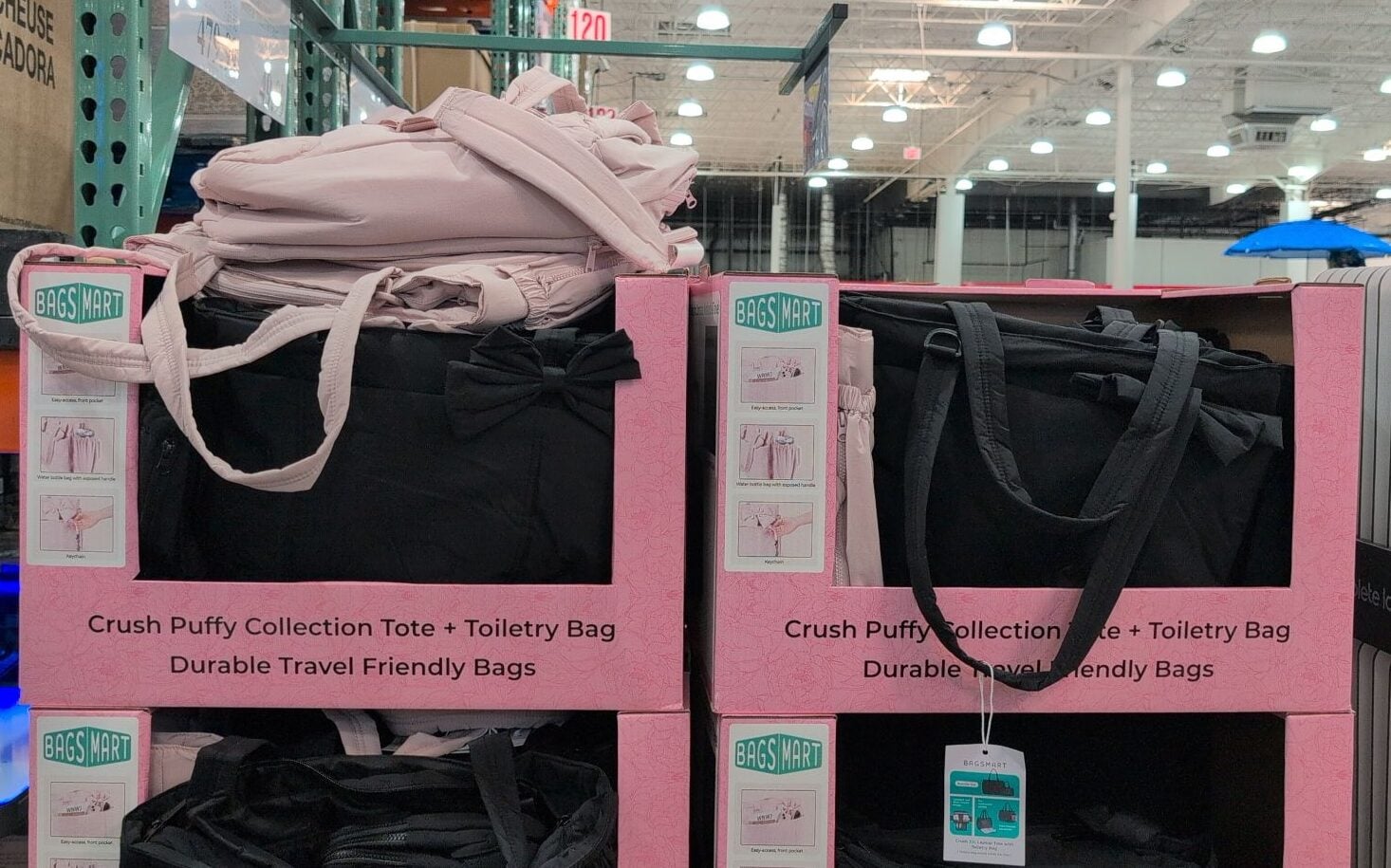 New Product: Bagsmart Crush Puffy Collection Tote + Toiletry Bag