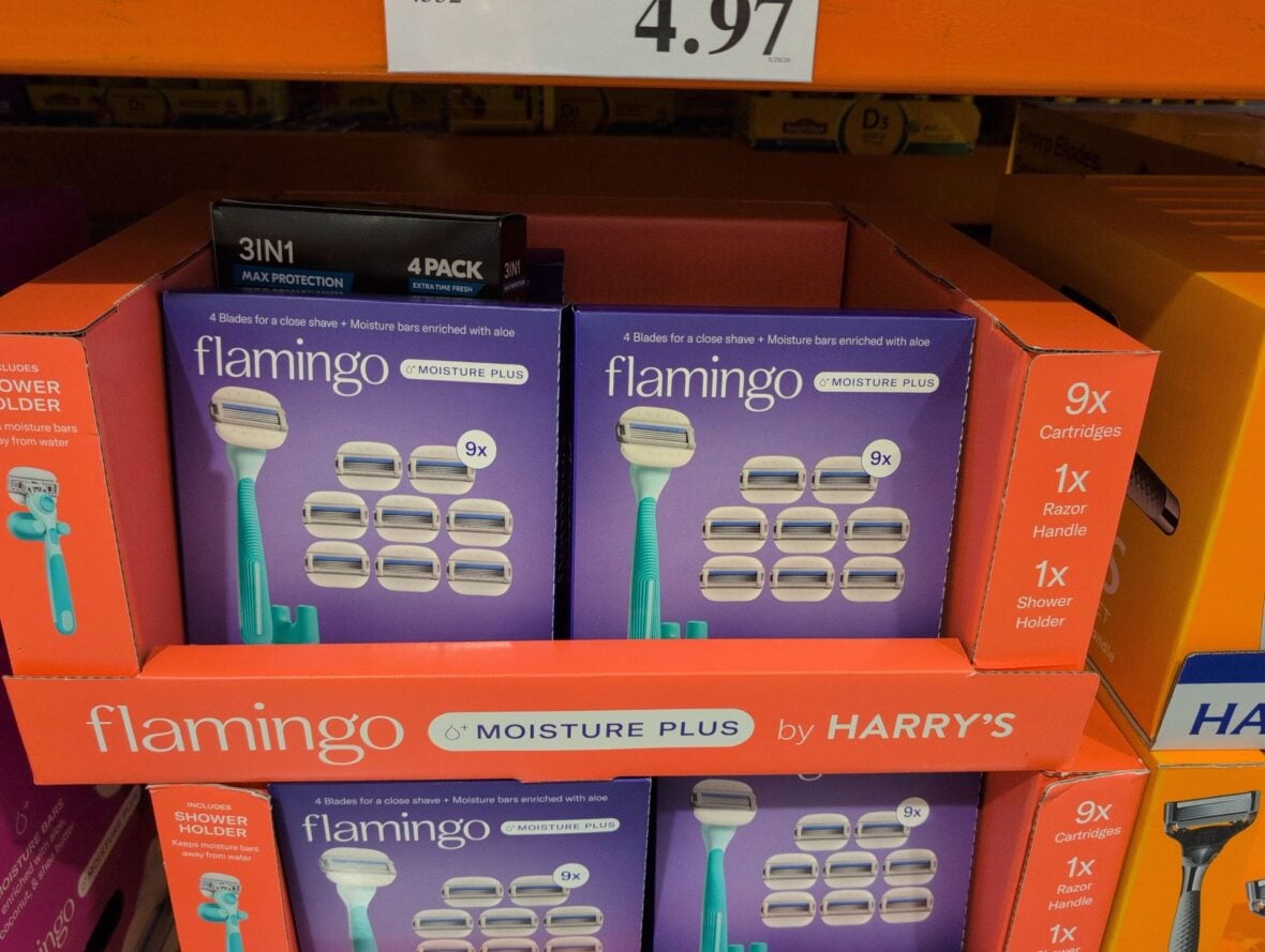 Flamngo by Harry's Razor Set 1 Handle, 9 Cartridges at Costco