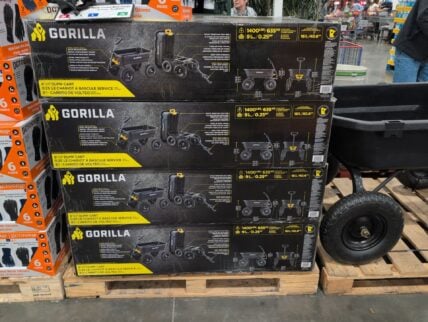 Gorilla 9 Cu Ft Dump Cart 16" Flat Free Tires at Costco