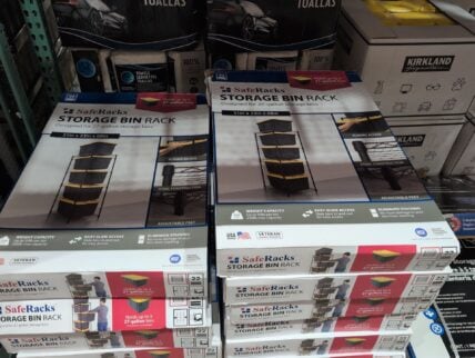 Saferacks Storage Bin Rack Black at Costco