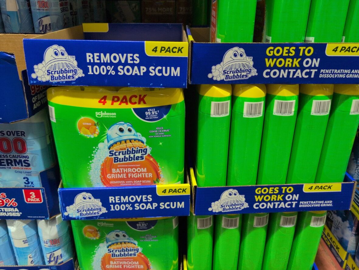Scrubbing Bubbles Bathroom Grime Fighter 4/25 0z at Costco