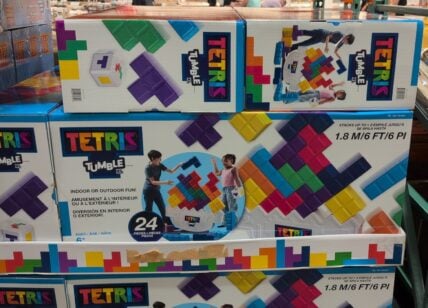 Tetris Tumble XL Dynamic Tilting Tower Oversized Blocks & Shapes at Costco