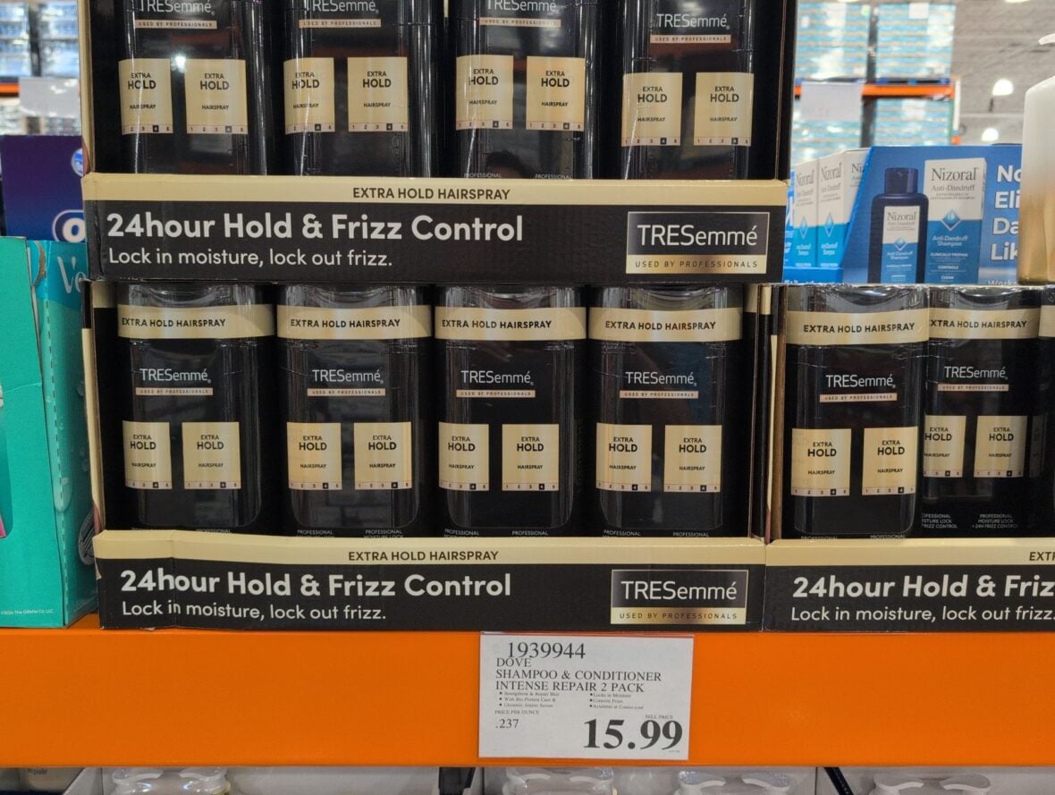 Tresemme Extra Hold Hairspray 16.5 at Costco