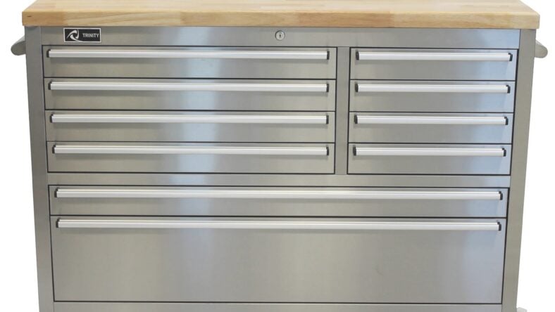 Trinity Stainless Steel Rolling Workbench