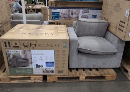 Aiden & Ivy Sereen Fabric Swivel Chair at Costco