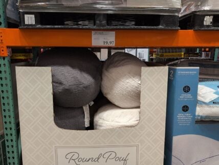 Boucle Indoor Pouf at Costco