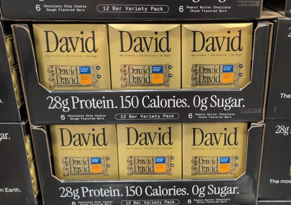David Protein Bar Variety 12 Bars 2. at Costco