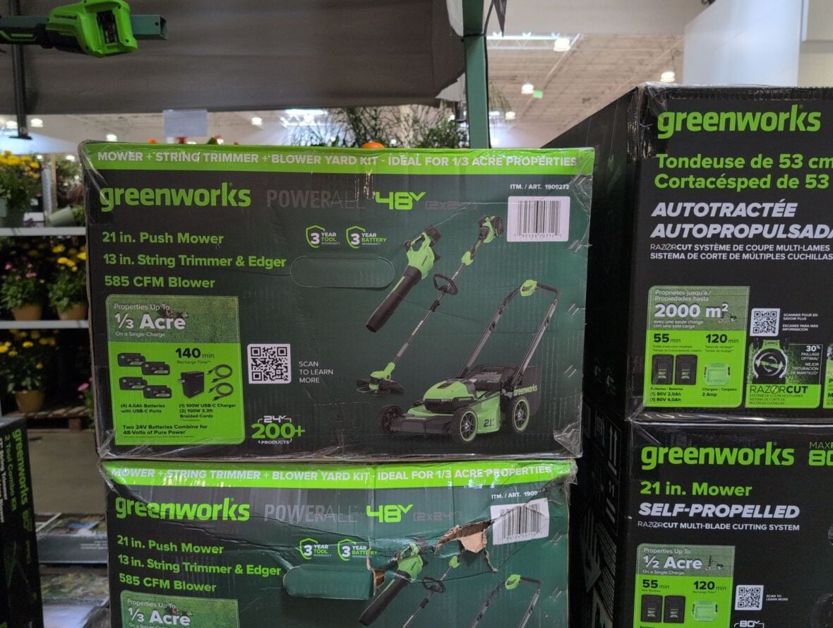 Greenworks 2x24v (48v) Complete Combo Kit at Costco