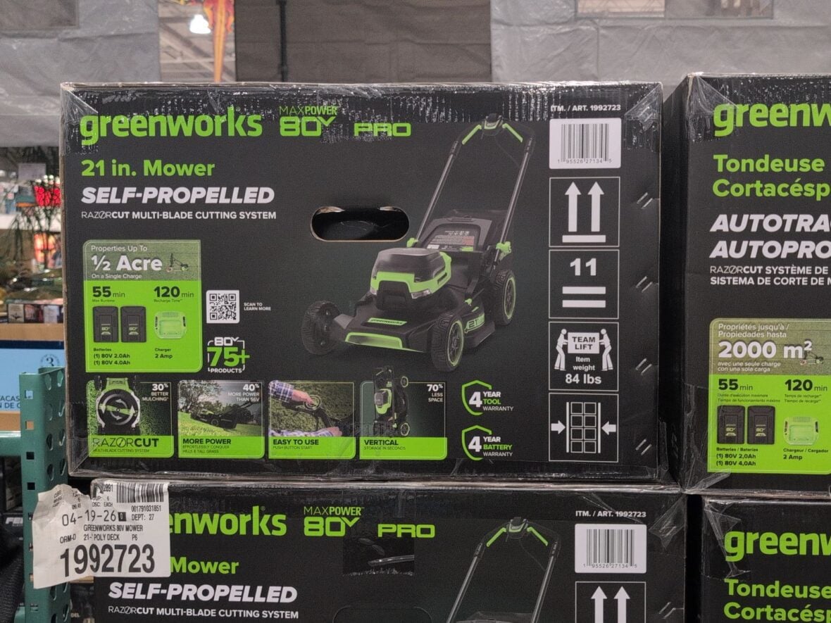 Greenworks 80v Self Propelled Mower at Costco