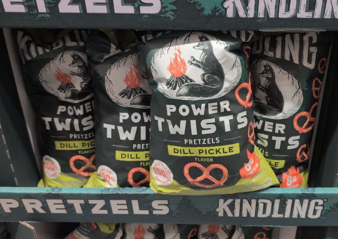 Kindling Dill Pickle Protein Pretzels 160z at Costco