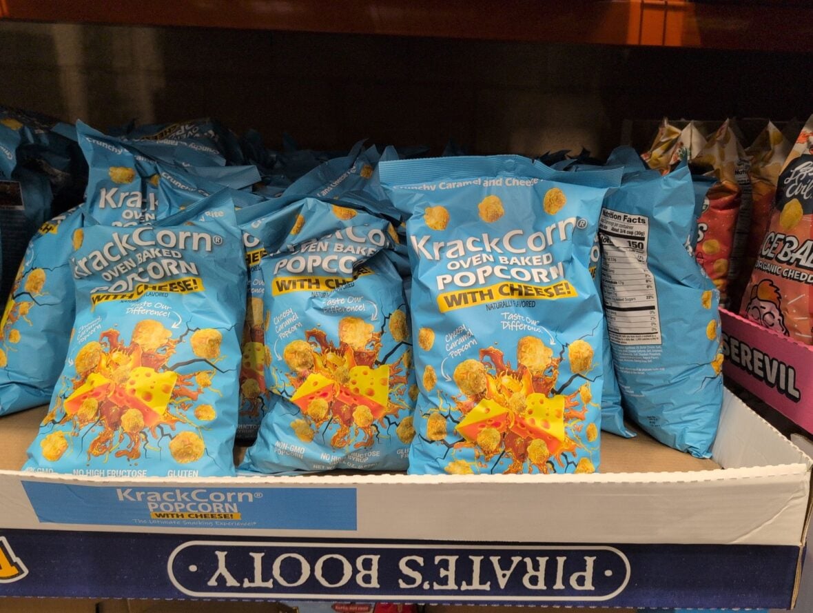 Krackcorn Cheese Popcorn at Costco