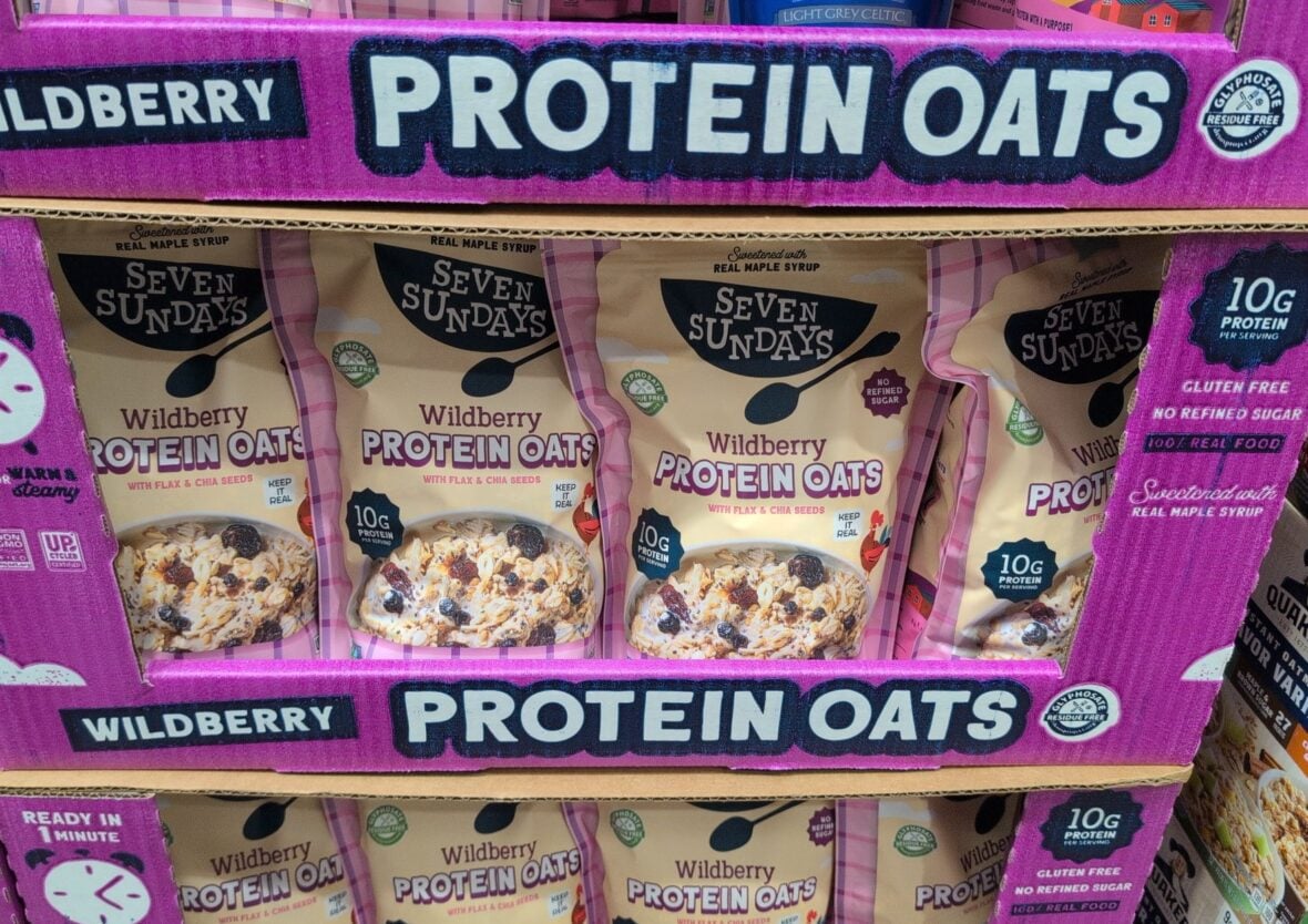 Seven Sundays Wildberry Protein Oats Bag at Costco