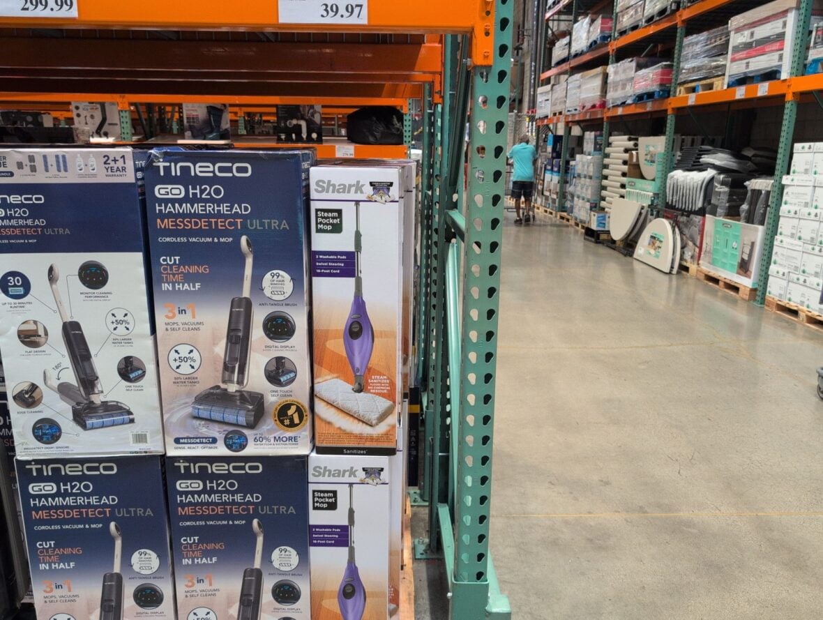 Shark Steam Pocket Mop Steam Sanitization Dual-sided Cleaning at Costco