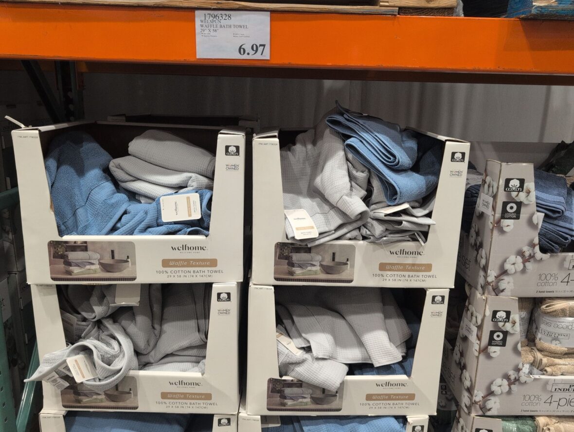Welspun Waffle Bath Towel" at Costco