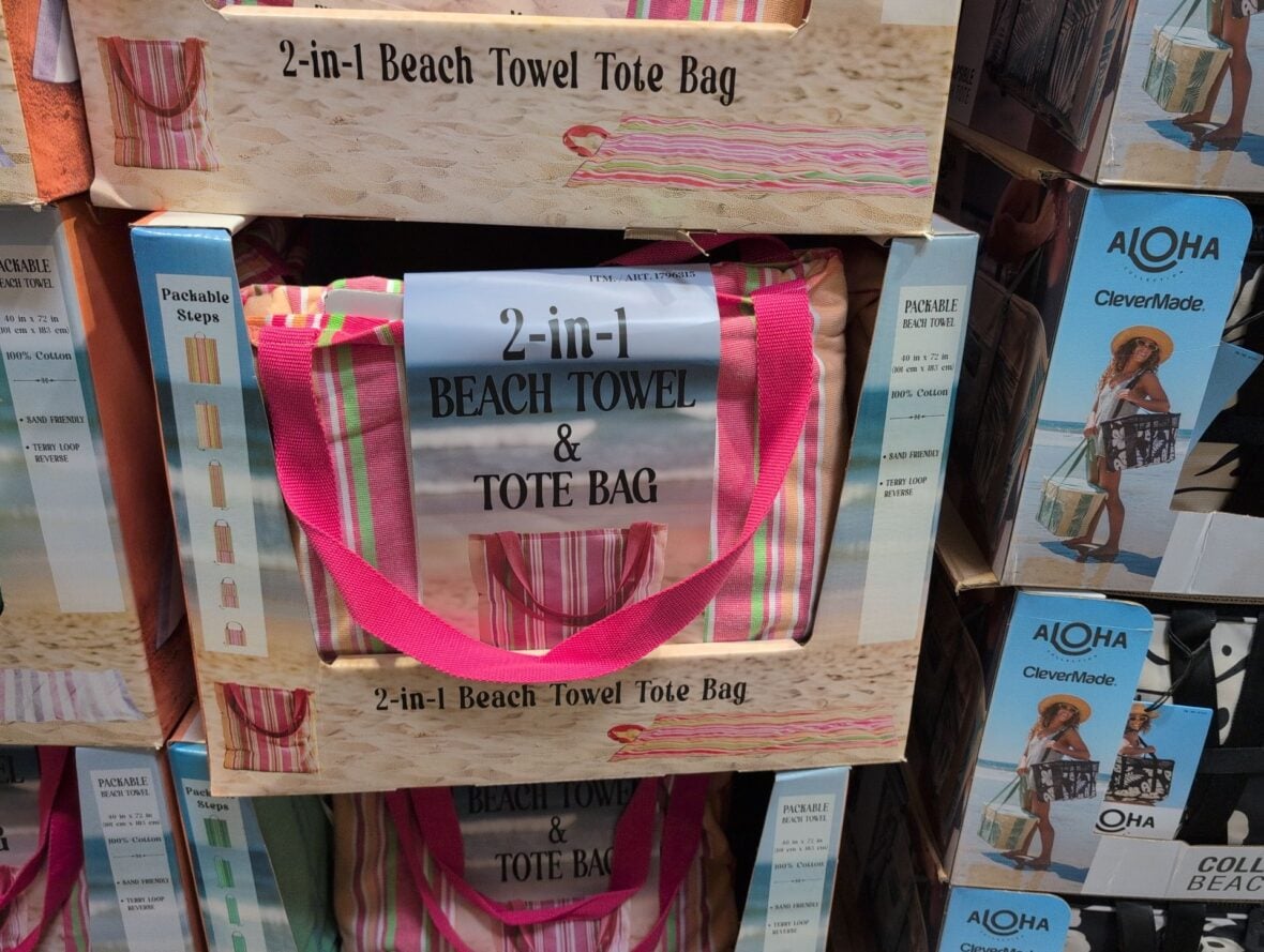 2-in-1 Beach Towel & Tote Bag at Costco