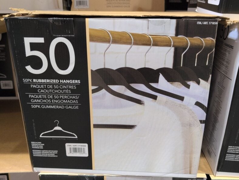 50PK Rubberized Hangers at Costco