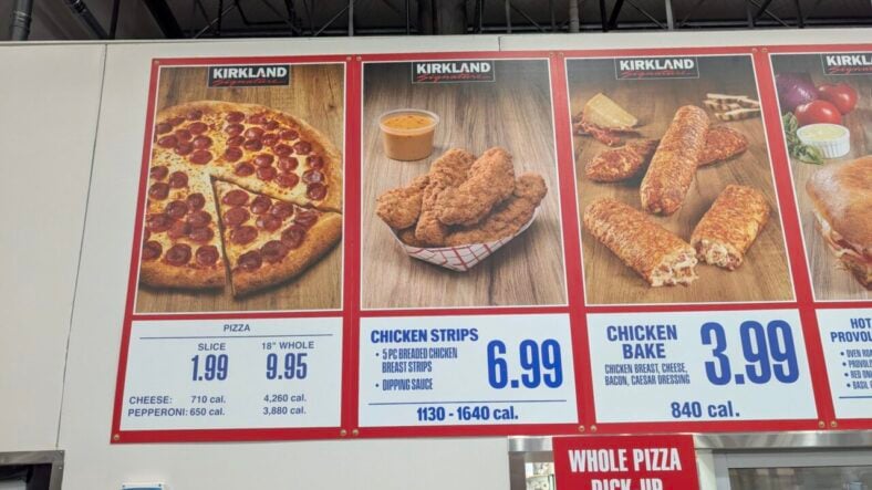 costco chicken strips menu