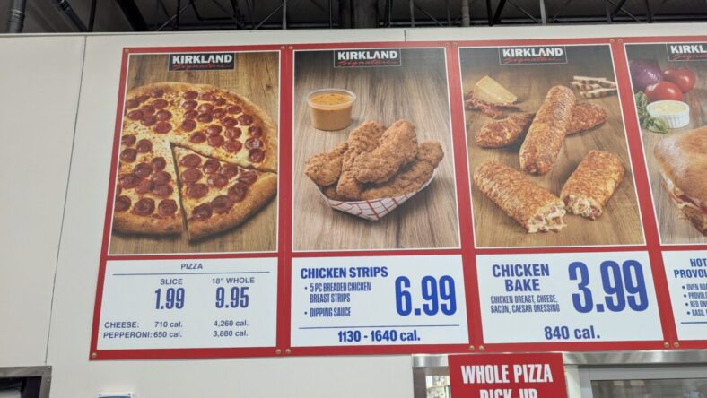 costco chicken strips menu
