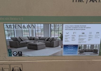 Aiden & Ivy Marlow Modular Fabric Sectional at Costco