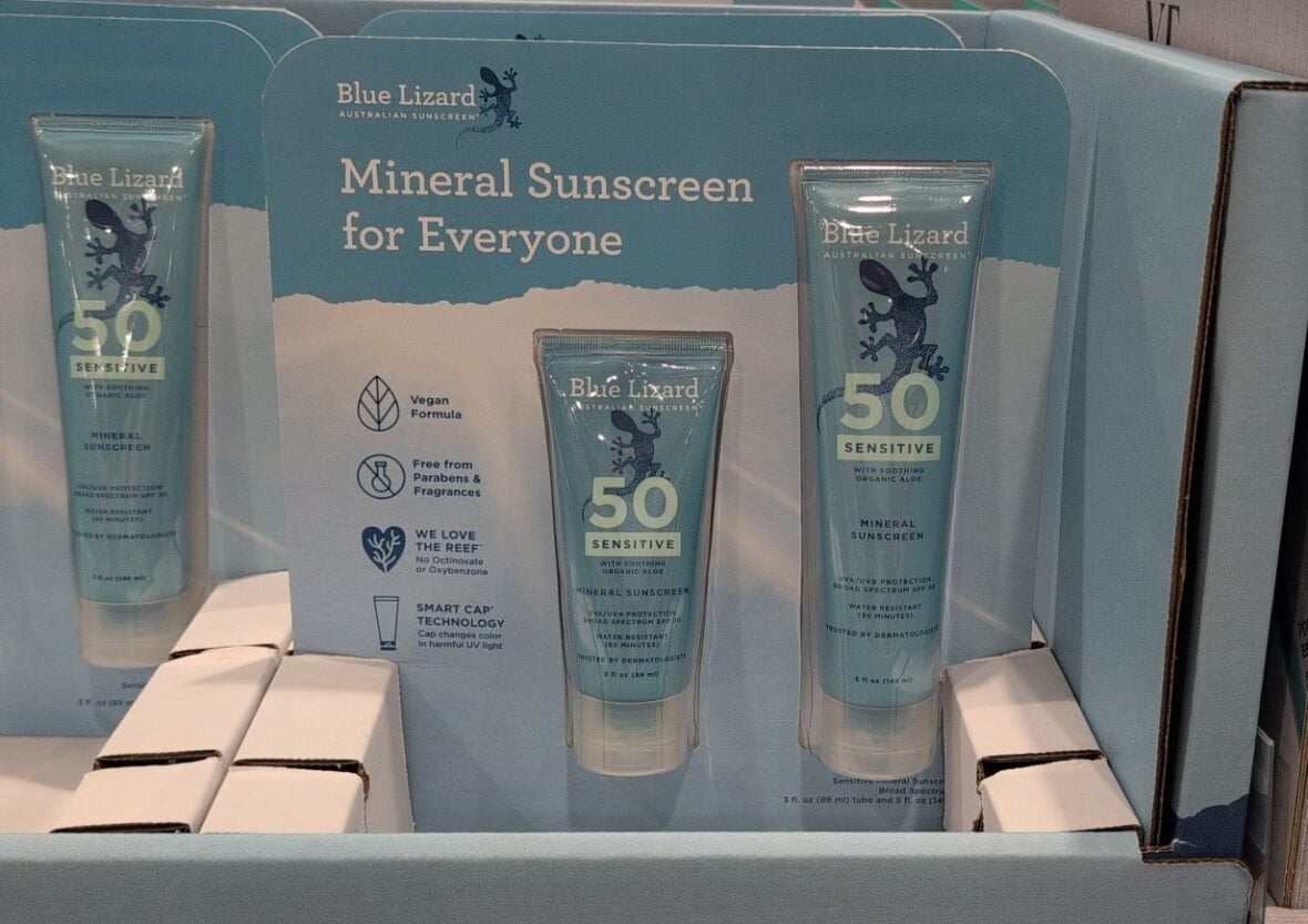 Blue Lizard Au Minenal Sunscreen SPF 50 Reef Safe at Costco