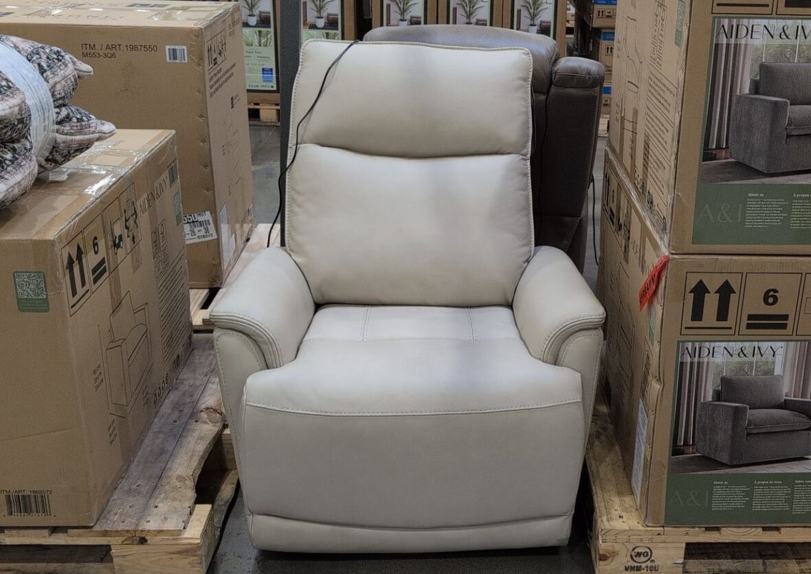 Gilman Creek Sanders Leather Power Recliner at Costco