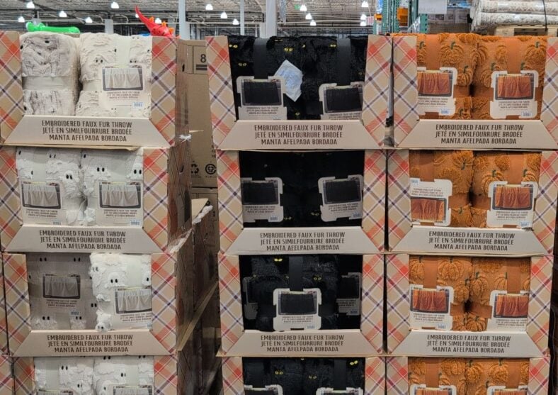 Hallow Jen Embroidered Faux Furthrow Size:" at Costco