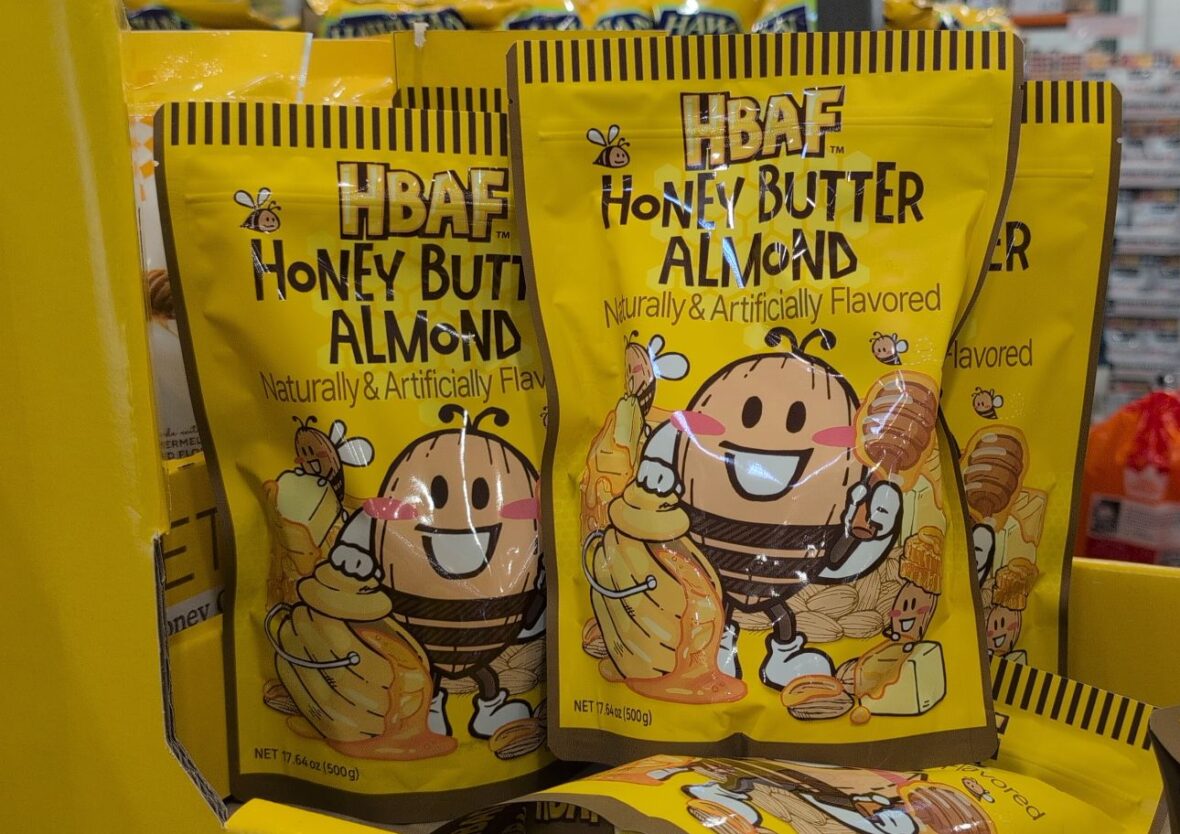 Hbaf Honey Butter Almonds 17.63 Cunces at Costco
