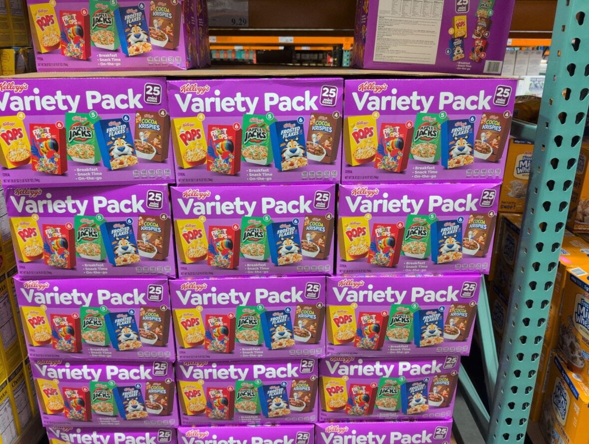 Kelloggs Variety Pack 25 Mini Boxes at Costco