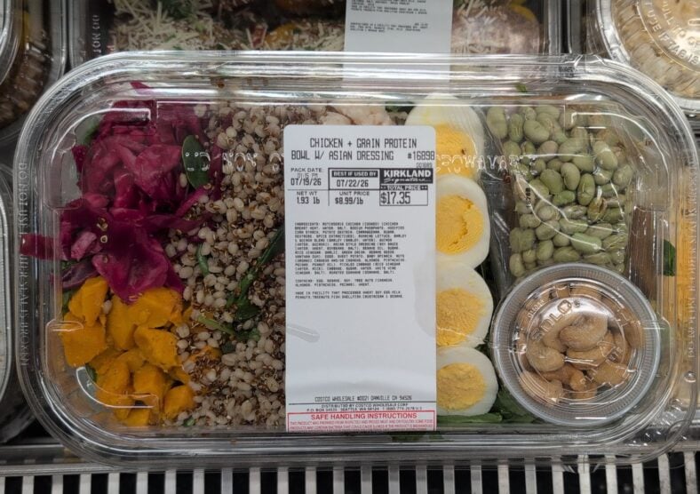 Kirkland Signature Chicken + Grain Protein Bowl with Asian Dressing at Costco